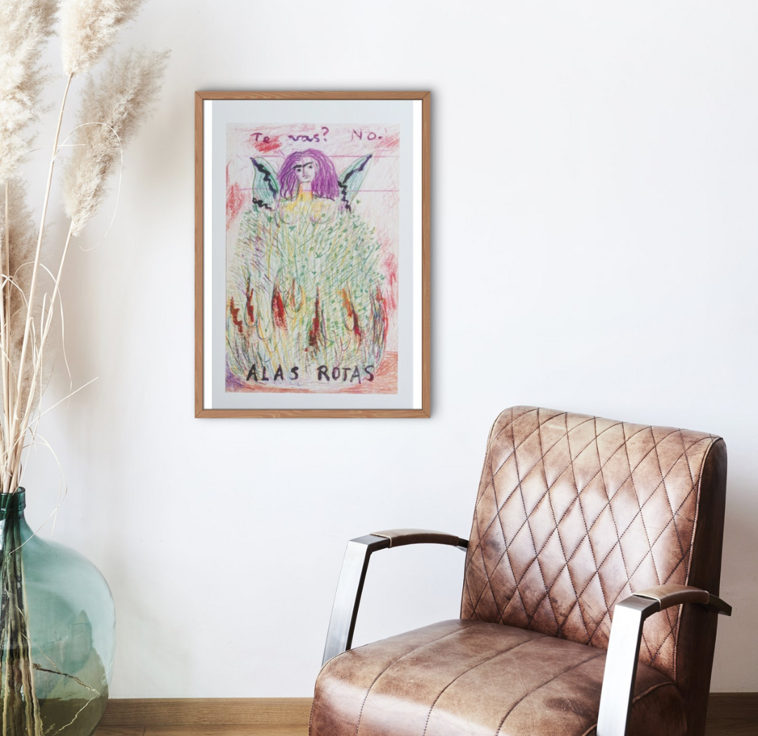 Poster del diario de Frida Kahlo, “Alas rotas”