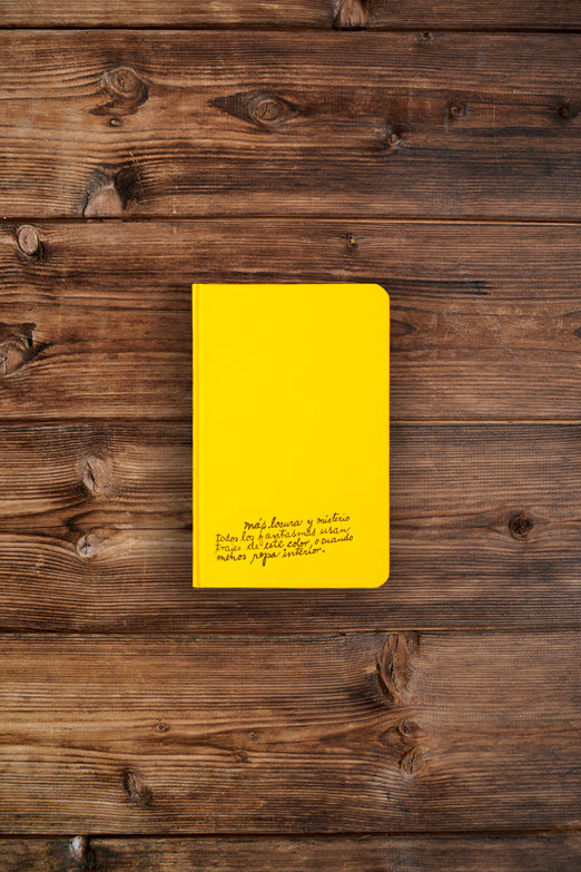 Frida Kahlo yellow notebook, "More madness and mystery"