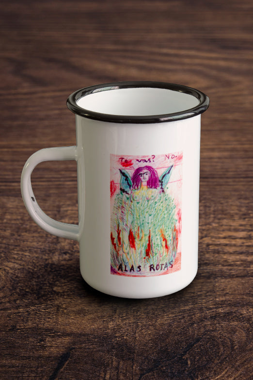 Taza Diario de Frida Kahlo, Alas rotas