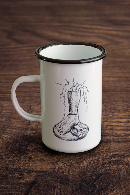 Taza Diario de Frida Kahlo, Pies