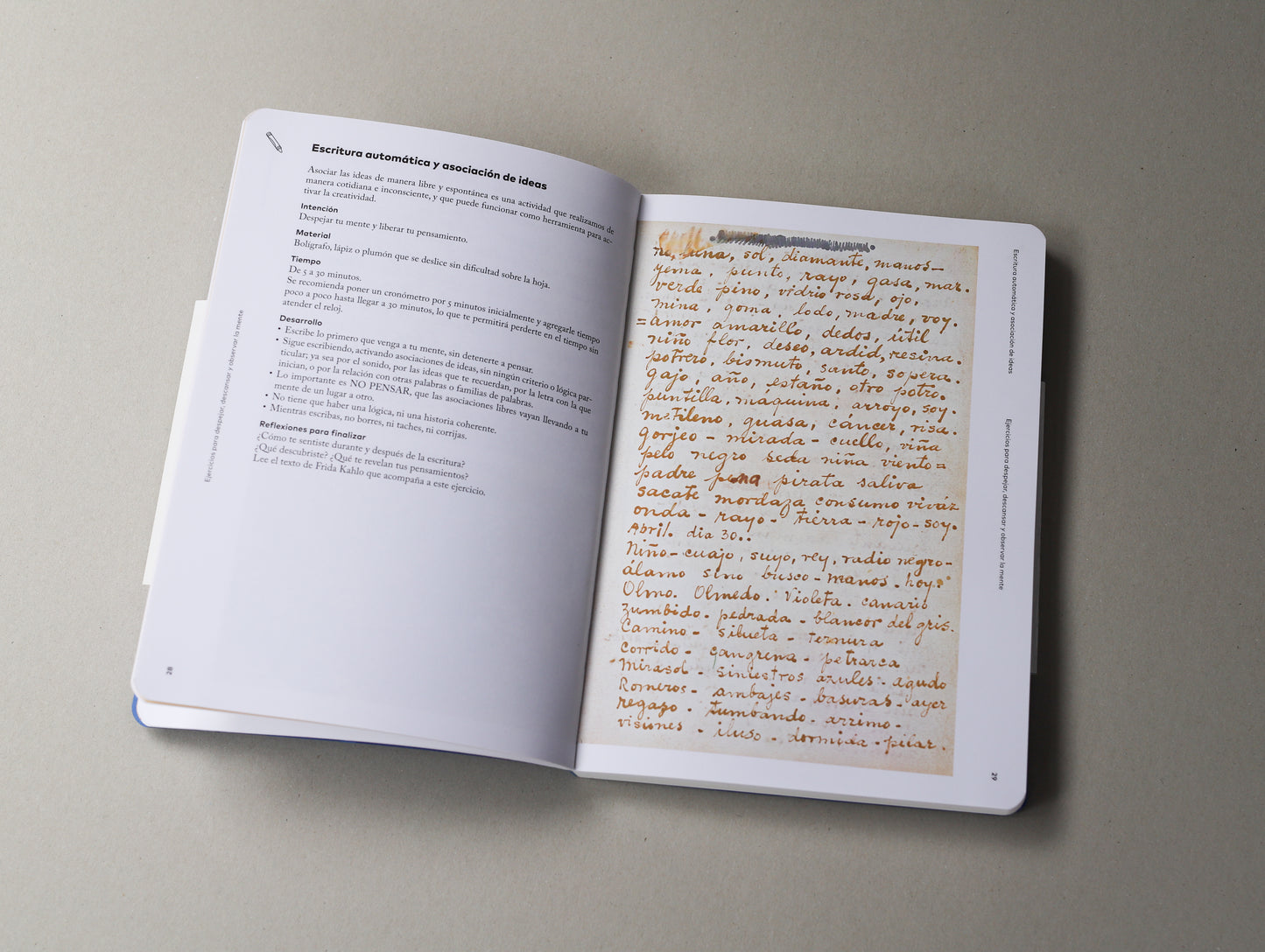 Intimate notebook inspired by Frida Kahlo