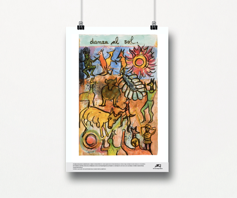 Poster from Frida Kahlo's diary, “Dance in the sun”