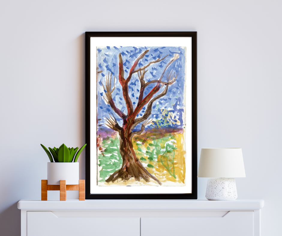 Poster del diario de Frida Kahlo, “Árbol de la esperanza”
