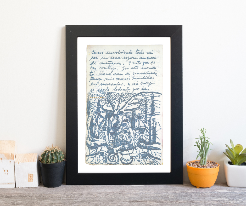 Poster del diario de Frida Kahlo, “Mi ser en una espera ansiosa de mañana”