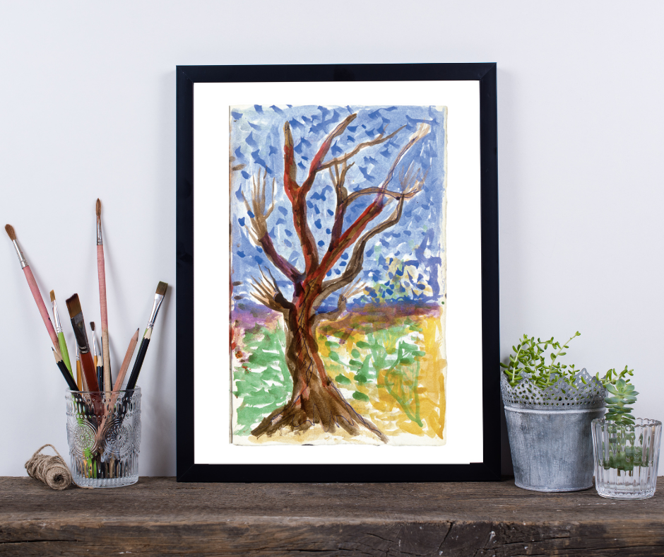 Poster del diario de Frida Kahlo, “Árbol de la esperanza”