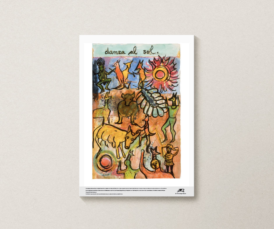 Poster from Frida Kahlo's diary, “Dance in the sun”