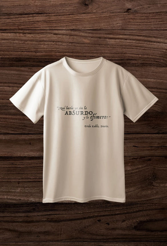 Playera "Absurdo" Beige