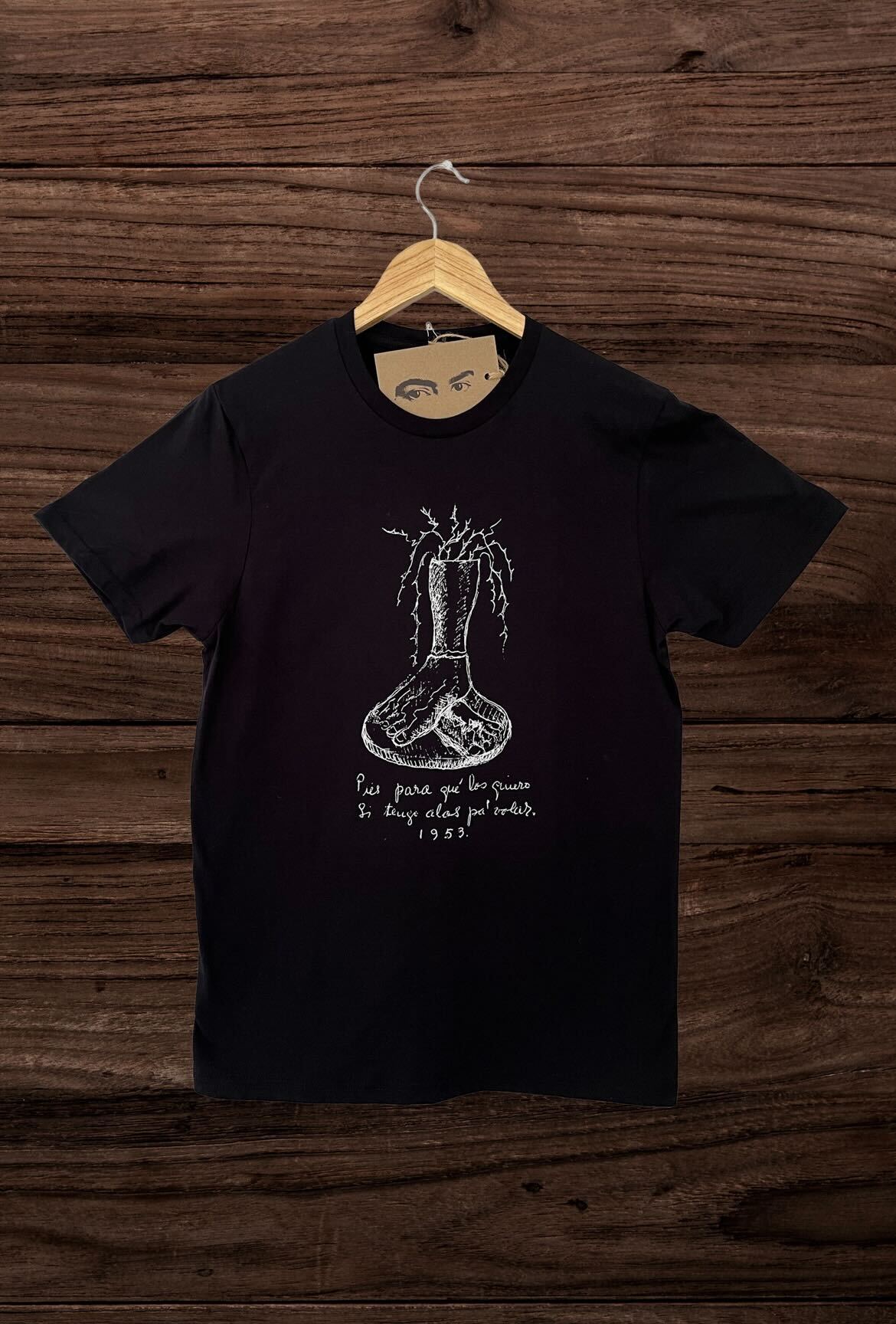 Playera "Pies" negra