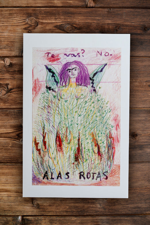 Poster del diario de Frida Kahlo, “Alas rotas”