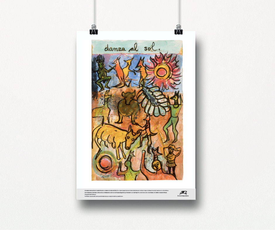Poster del diario de Frida Kahlo, “Danza al sol”
